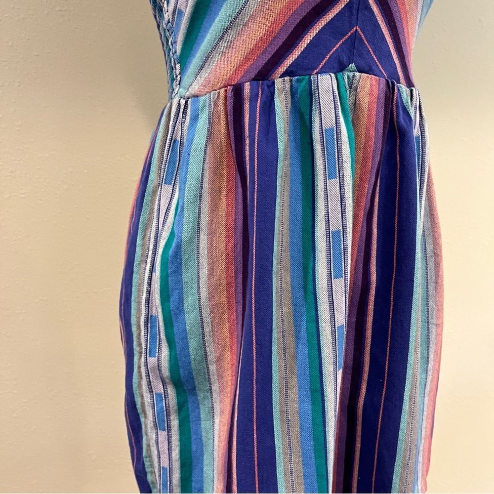 Roxy Striped Multicolor Strapless Mini Dress Size… - image 3